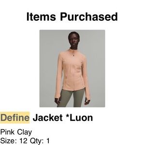 Lululemon Luon define jacket.
